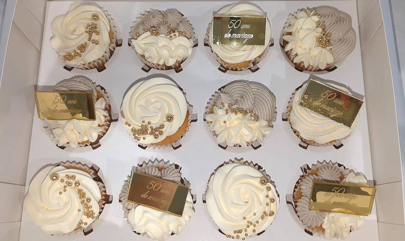 Cupcakes Gourmands pour fêter les 50 ans de mariage à Le Châtelet-en-Brie (77)