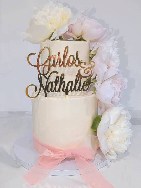 Wedding cake pour un anniversaire de mariage à La Chapelle Gauthier (77)